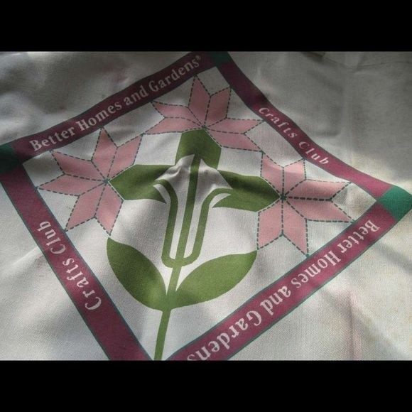 Better Homes and Gardens Crafts Club Tote Bag Collectible Nostalgia Flowers - Picture 5 of 7